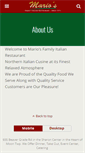 Mobile Screenshot of mariosfamilyrestaurant.com